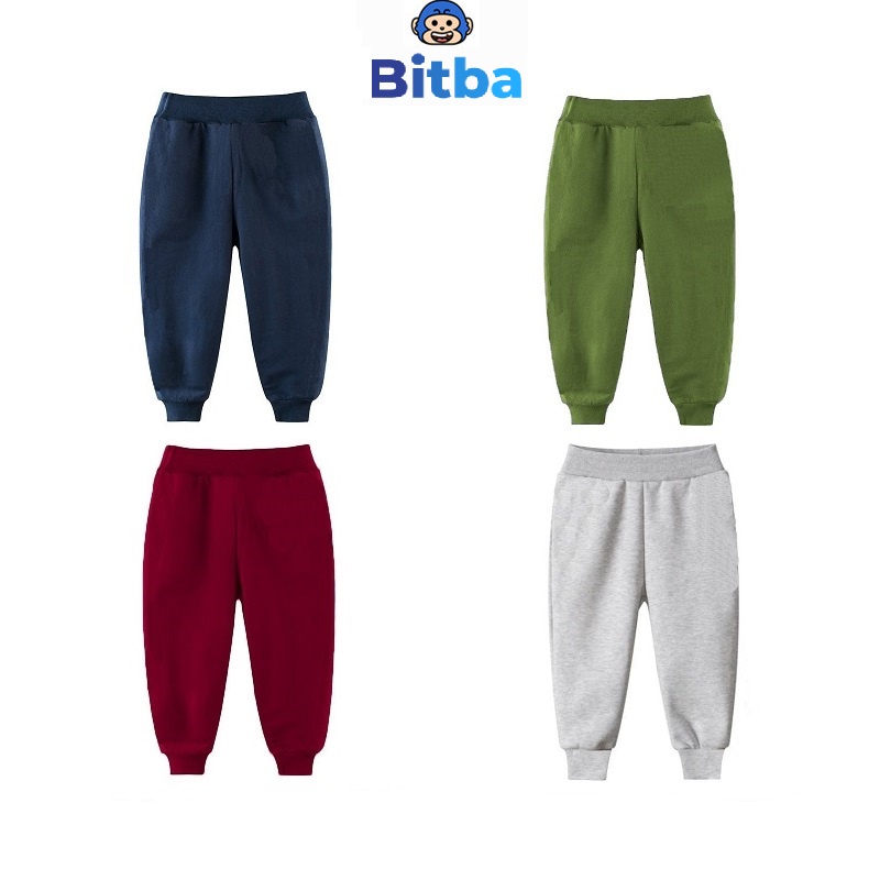 Quần dài bé trai bé gái size đại cotton da cá cho bé từ 2 tuổi đến 10 tuổi 27KID
