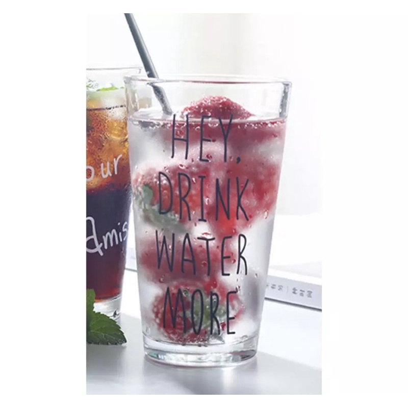 Cốc thuỷ tinh Good Morning Nice to meet you