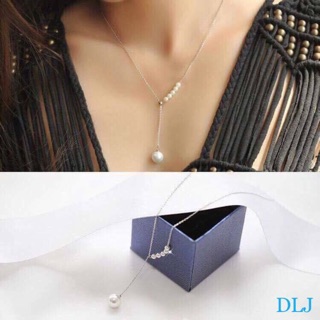 Dây chuyền hạt trai trang sức bạc
