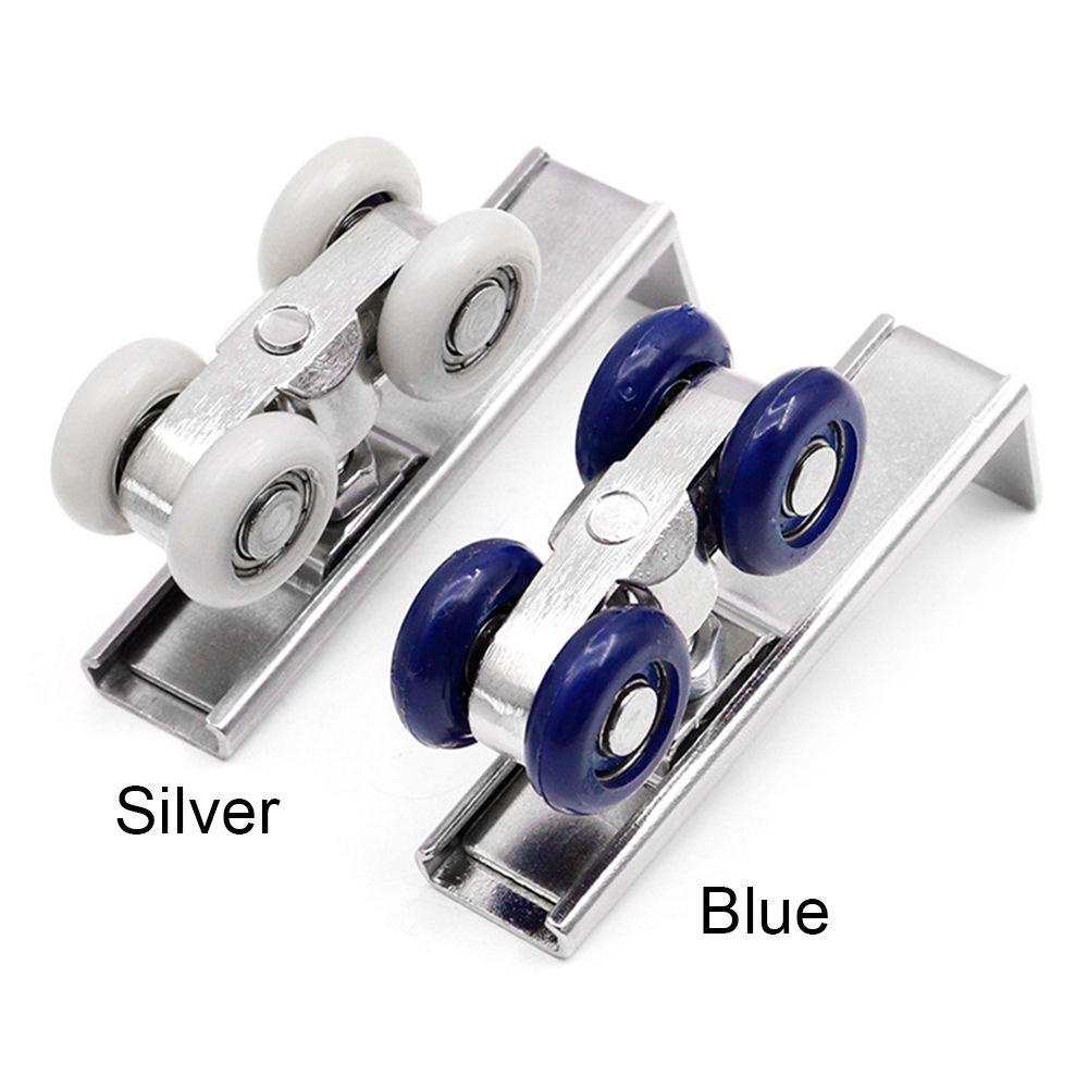 Bộ 2 Con Lăn Ròng Rọc Bằng Nylon Gắn Cửa Tủ Tiện Dụng