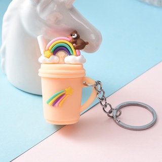 Móc khoá ly trà sữa mini cute