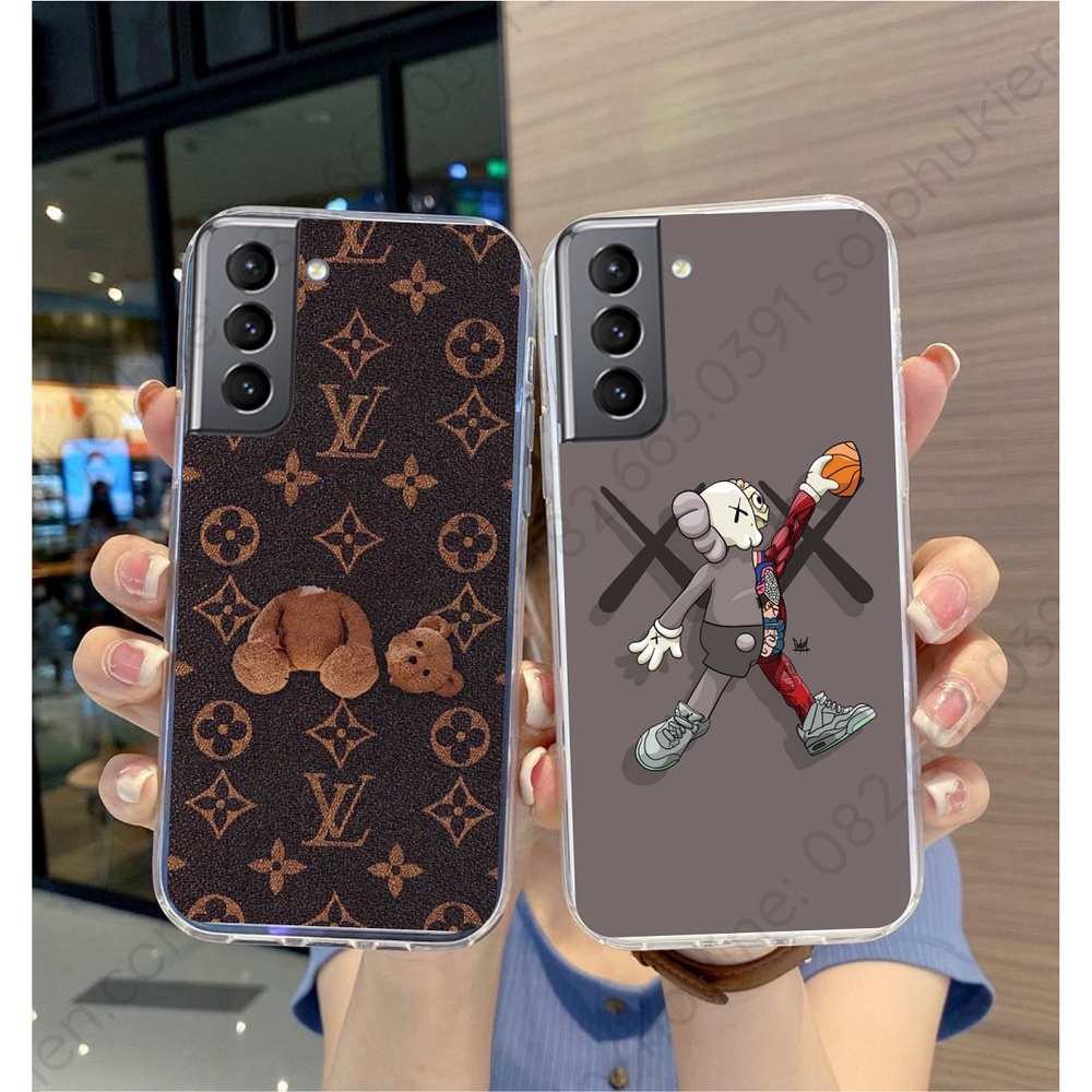 Ốp lưng Samsung S21 5G / S21+ (S21 plus) 5G / S21 Ultra 5G / S21 FE 5G dẻo in hình gấu sang trọng