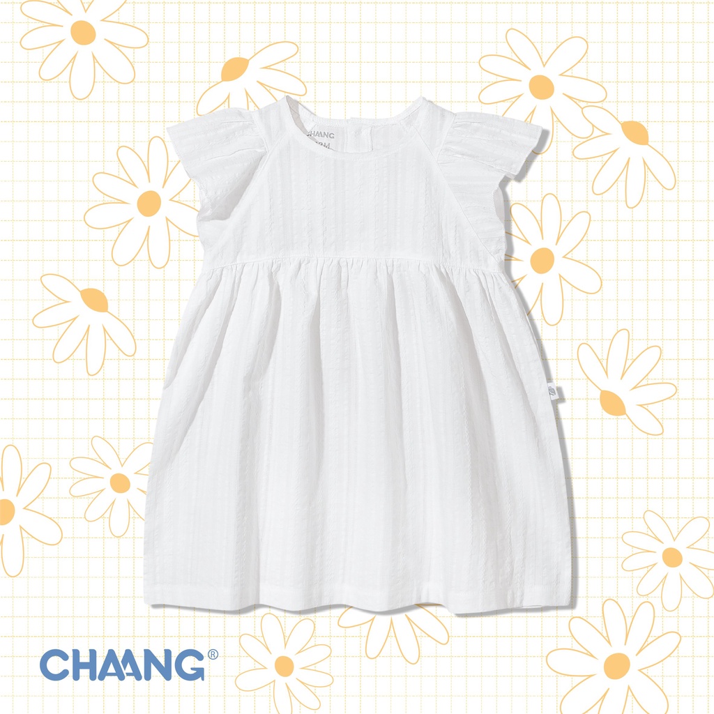 [CHÍNH HÃNG] Váy chất cotton summer trắng siêu mềm mịn bé gái Chaang