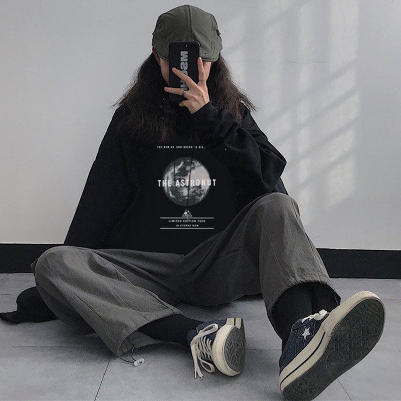 Áo Hoodies Có Nón Dài Tay In Hình Thời Trang Mới