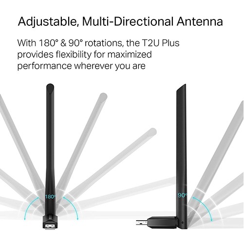 Cạc mạng wifi usb TP-Link Archer T2U Plus AC600Mbps (Chính Hãng)