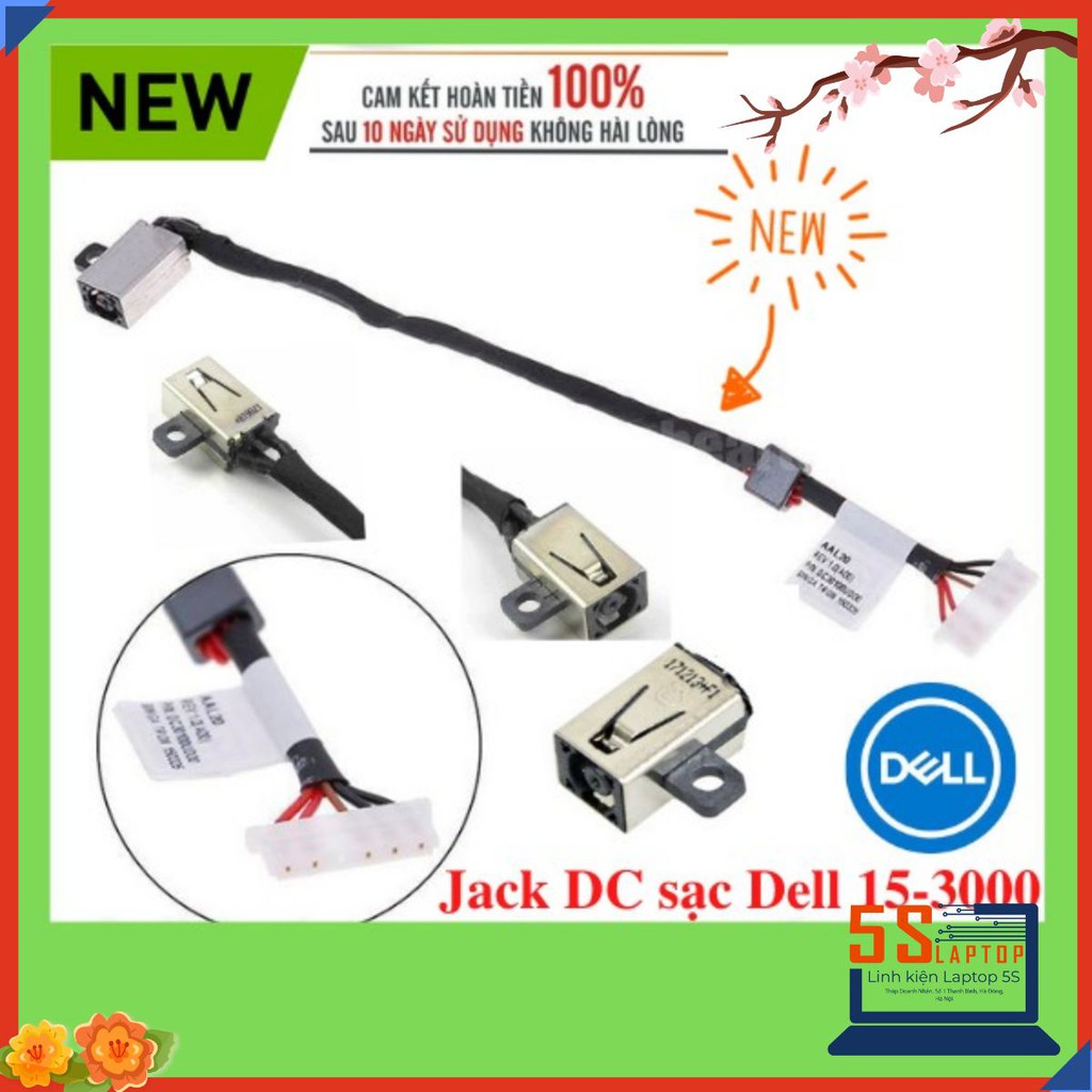 💥SIÊU RẺ💥 Jack Nguồn,Đầu sạc Dell kim nhỏ Inspiron 3458 3558 3541 3542 3551 3552 5758 5555 5455 5545 3467 3567 346