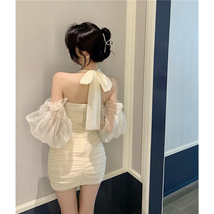 Đầm Dài Tay Trễ Vai Form Ôm Kiểu Dáng Quyến Rũ