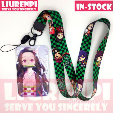 Kimetsu no yaiba Dây Đeo Thẻ Họa Tiết Anime Nezuko Zenitsu  Demon Slayer anime Card Holder With Lanyard Neck Strap Card  Holder nezuko Zenitsu Inosuke Shinobu Christmas present