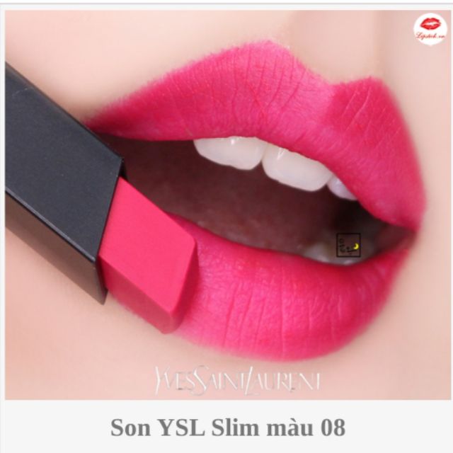 💥Son Ysl Slim 08 ( tester fullsize, nắp trắng)