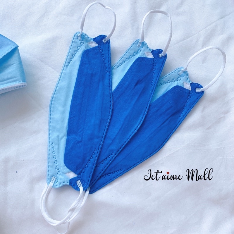 Khẩu trang kháng khuẩn, kháng bụi mịn KN95/KF94 màu ombre xanh