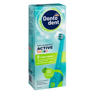 Bàn chải đánh răng máy sạc điện cho trẻ em và thanh thiếu niên DontoDent Active Young - Đức