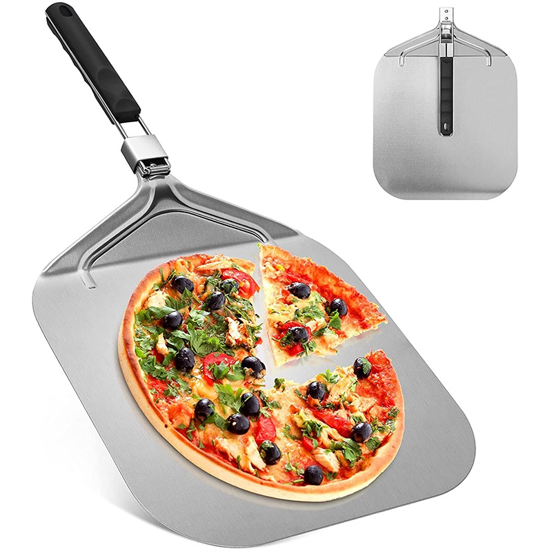 Xẻng xúc bánh pizza bằng nhôm có thể gấp gọn tiện dụng