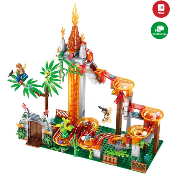 [Cao cấp - có pin - sáng tạo] Hộp đồ chơi xếp hình lắp ráp mô hình khủng long 539pcs 15021