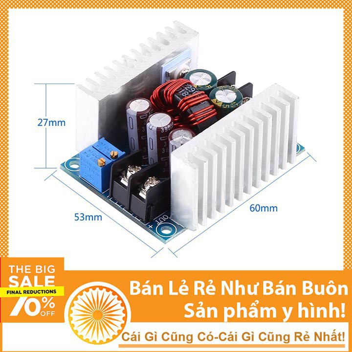 Mạch Hạ Áp 300W 20A - Module Buck DC DC 6-40V Xuống 1.2-36V - NTHN