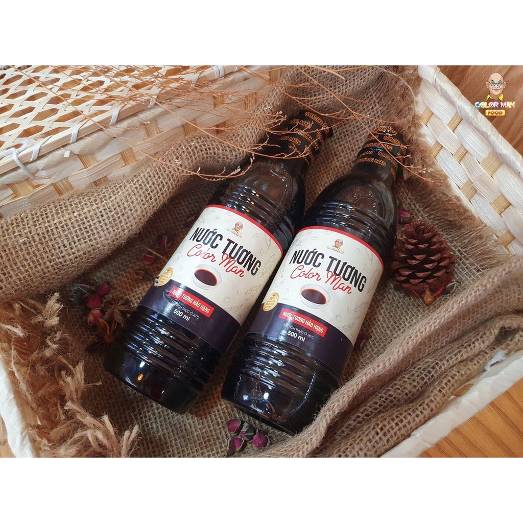 Nước Tương Color Man Chai 500ml từ nguyên liệu đậu nành tự nhiên thích hợp cho các món chiên,xào,kho | BigBuy360 - bigbuy360.vn