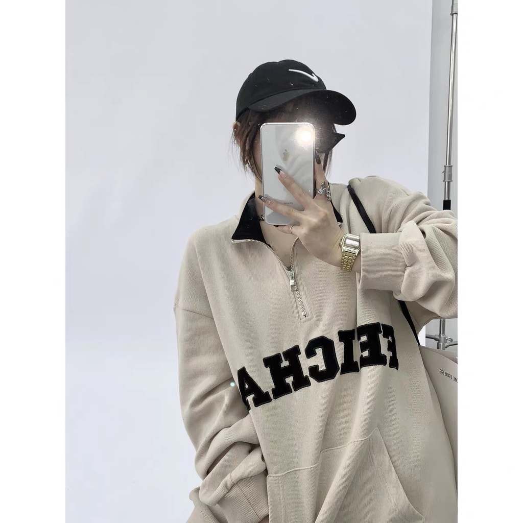Áo Nỉ Hoodie Polo Oversize FEICHAI, Áo Hoodie Kiểu Dáng Mới Nhất Mùa Đông 2022 𝘽𝙮.𝘾𝙖𝙢𝙘𝙖𝙢