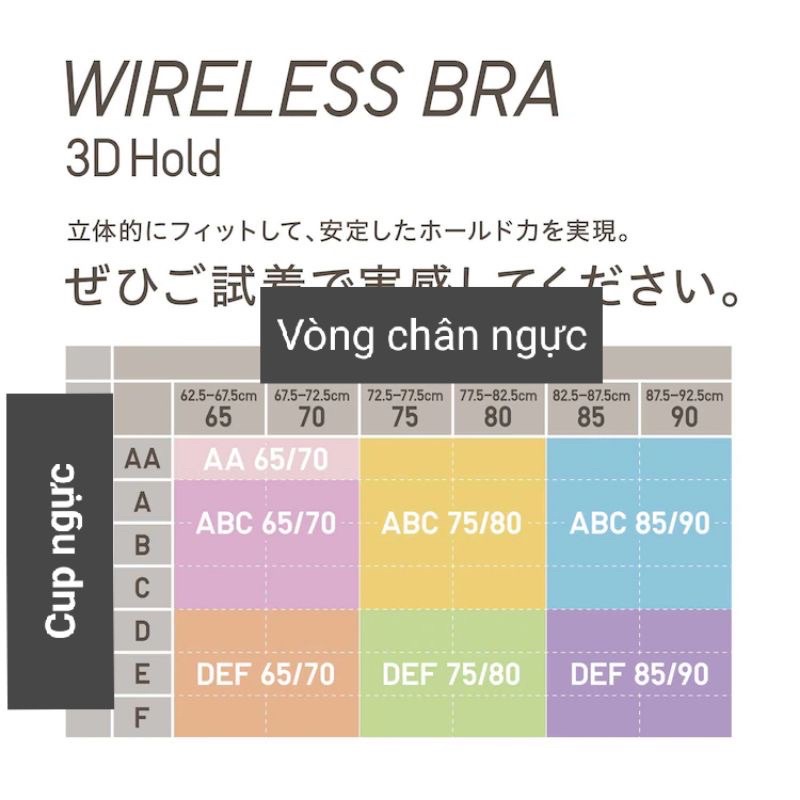 Áo ngực không gọng Wireless Bra UNIQLO