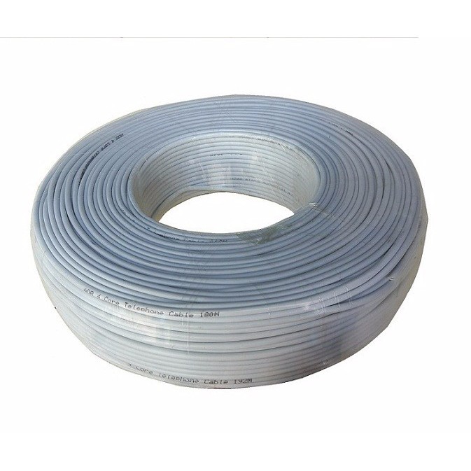 Cuộn Dây cáp điện thoại ADB 4 lõi - Màu Trắng Cuộn Cáp Điện Thoại ADB 200M - Cable 200M