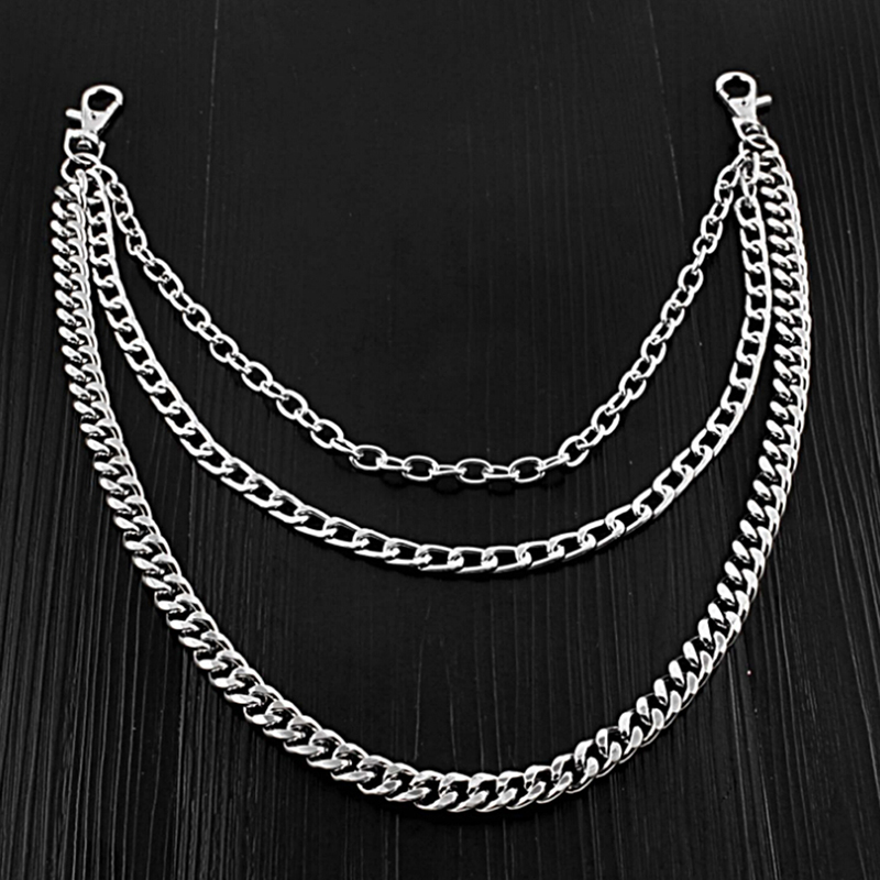 Dây Xích Móc Quần 3 Lớp Bằng Thép Không Gỉ Thời Trang Cá Tính