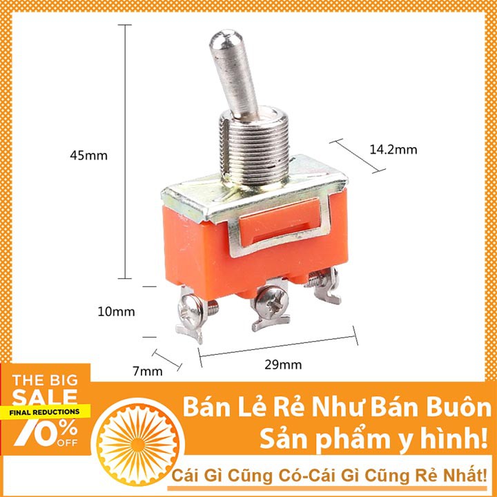 Công Tắc Gạt Đơn E-TEN1121 15A/250V 2 Chế Độ ON-OFF 3P | BigBuy360 - bigbuy360.vn