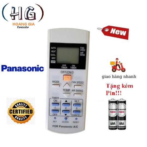 Điều khiển điều hòa Panasonic- Hàng tốt Panasonic CU/CS- 9000BTU 12000BTU 18000BTU 1 chiều 2 chiều Inverter