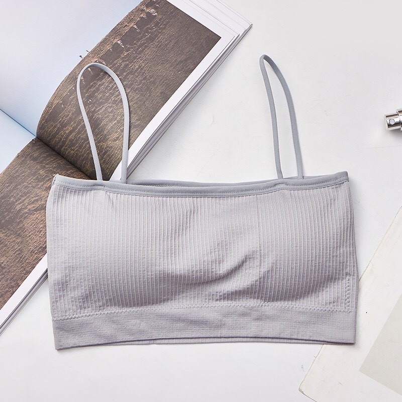 Áo bra quây cotton tăm có dây