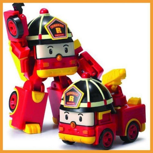 Đồ chơi thông minh biến hình biệt đội xe robocar Poli 2 trong 1