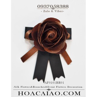 Hoa cài áo dạng nơ