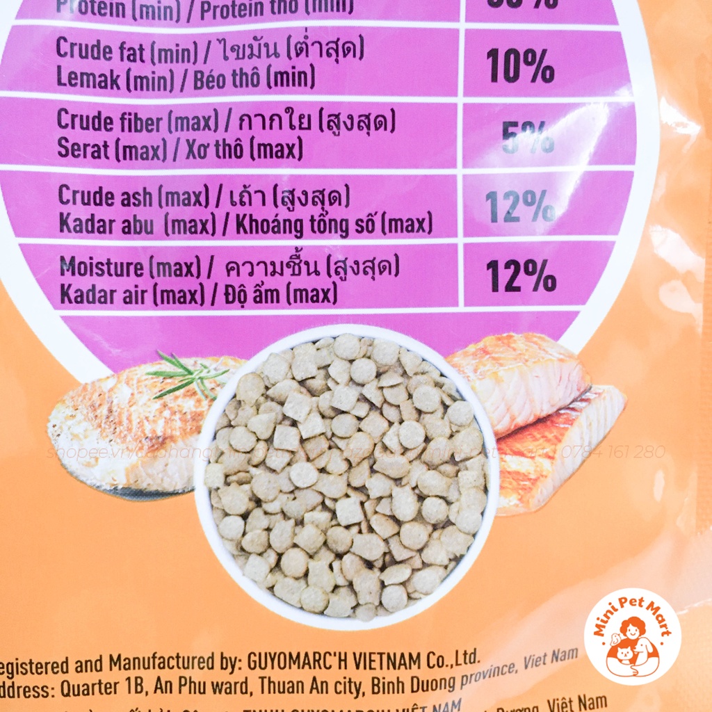 Thức ăn hạt cho mèo trưởng thành MININO YUM 1,5kg