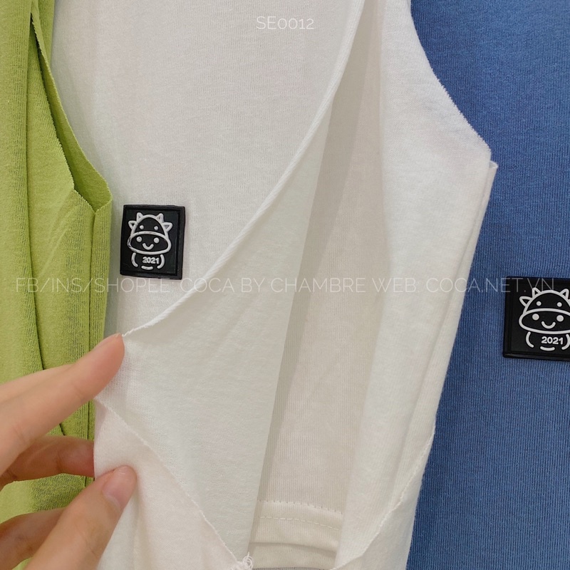 [SE0012]🥑 SET đồ bộ tanktop mùa hè may logo cao su vải cotton mỏng mát (Có sẵn/ảnh thật)