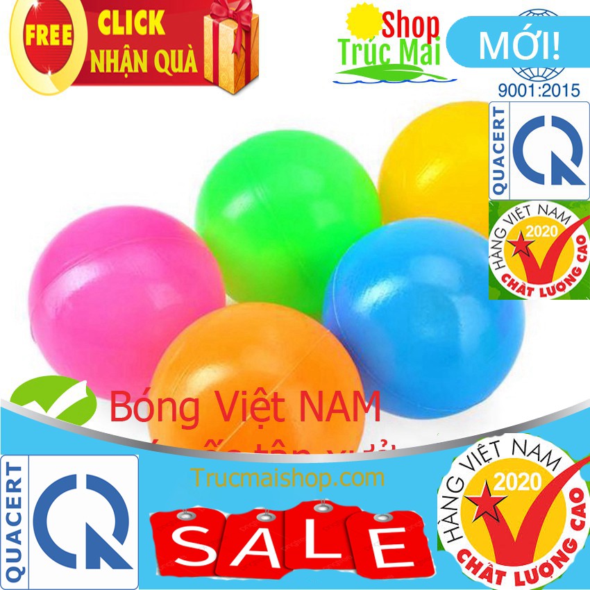 Combo 10 quả bóng nhựa mềm thả chậu tắm