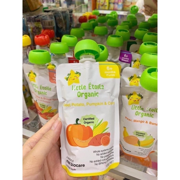 Hoa quả nghiền/Váng Little Etoile Organic Úc