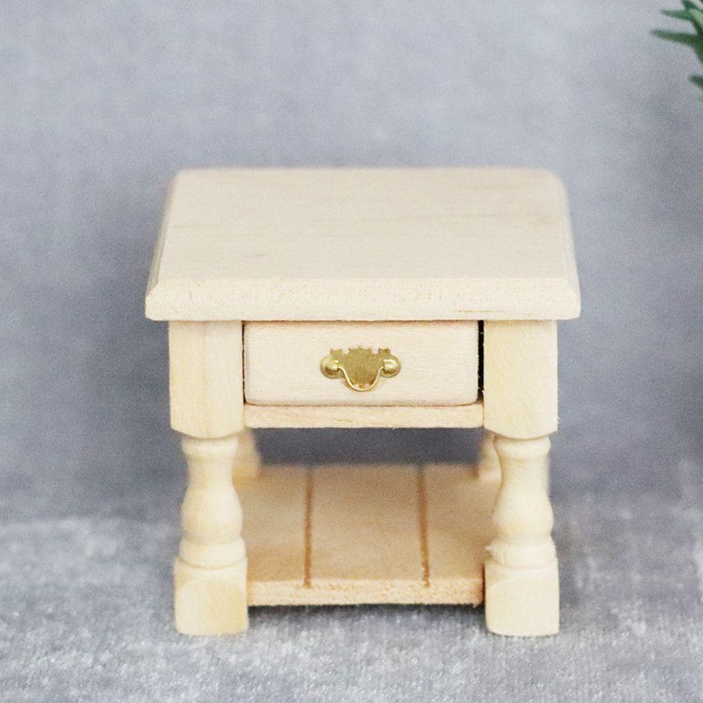 Bàn Gỗ Mini Tỉ Lệ 1: 12 Dùng Để Trang Trí Nhà Búp Bê