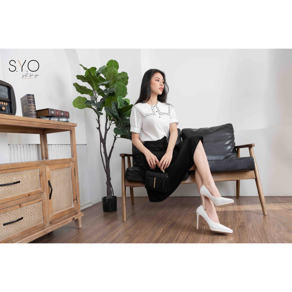 Chân váy Xòe nẹp đính cúc SYO V2820024 | BigBuy360 - bigbuy360.vn