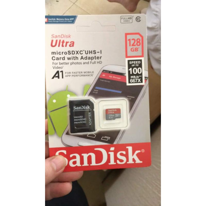 ( GIá ngon ) Thẻ nhớ Micro SD Sandisk Ultra 128G- Chính hãng