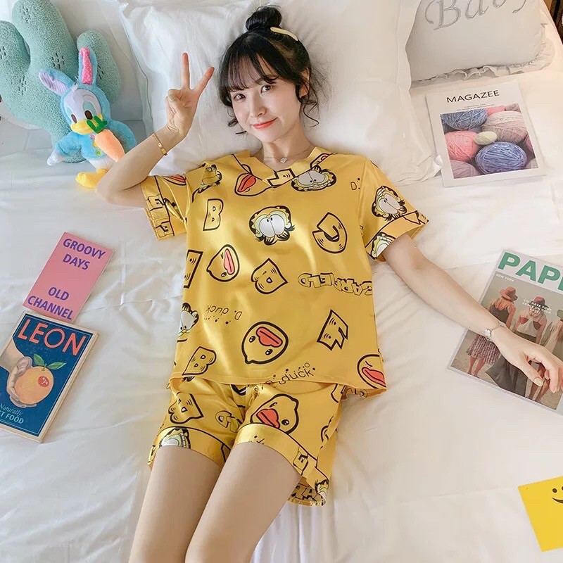 3️⃣ 🍀 [QUÀ TẶNG] [Bigsize 3XL-5XL] [RẺ VÔ ĐỊCH] [SIÊU SALE] [Hình Thật] Bộ mặc nhà/đồ ngủ/pyjama lụa đùi | BigBuy360 - bigbuy360.vn