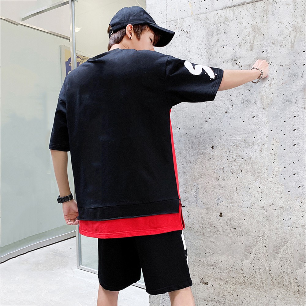 Bộ Quần Áo Thun Nam Thể Thao Mùa Hè Thể Thao Tay Ngắn Kết Hợp Quần Short BASE SET NAM 90000107C2 | BigBuy360 - bigbuy360.vn