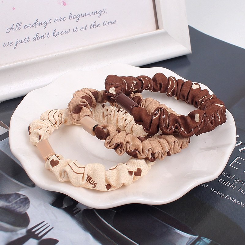 1 Dây Cột Tóc Cao Su Hình Gấu Màu Sắc Ngẫu Nhiên Cho Nữ