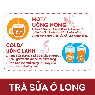 Hộp Trà Sữa Lipton Ô Long (8 Gói x 17g)