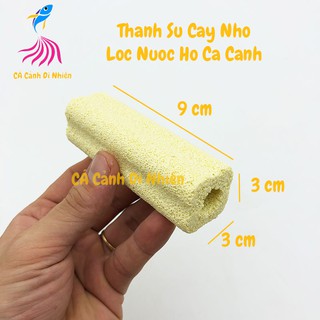 Thanh sứ cây nhỏ size 9x3CM lọc nước hồ cá cảnh