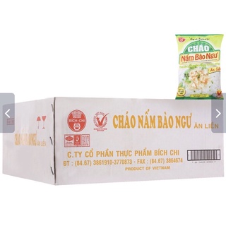 Thùng 50 gói cháo nấm bào ngư Vina Bích Chi 50g
