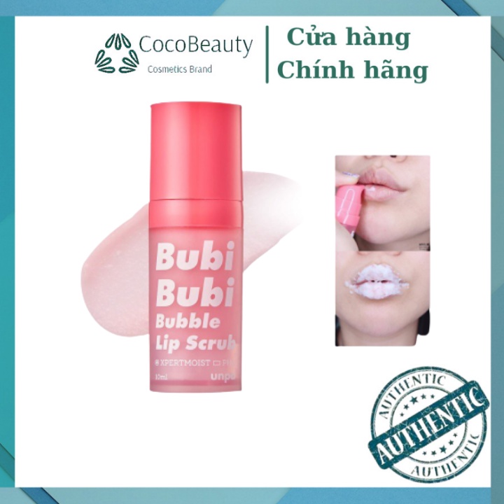 Tẩy Tế Bào Chết Môi Bubi Bubi Lip Hàn Quốc Dạng Sủi Bọt