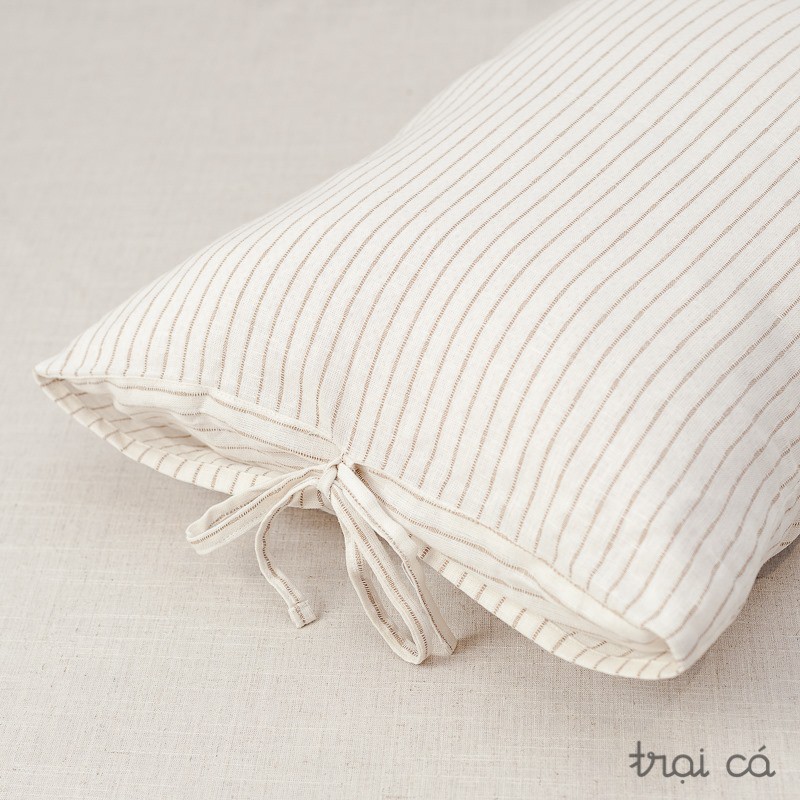 Vỏ gối linen người lớn (45x65cm) - nhiều màu