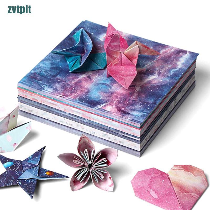 Bộ 60 / 65 giấy gấp origami hai mặt họa tiết hoa và ngôi sao