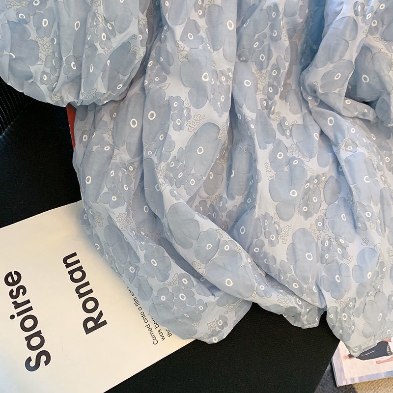 Áo Trễ Vai Tay Phồng Ngọt Ngào Nhẹ Nhàng Khí Chất