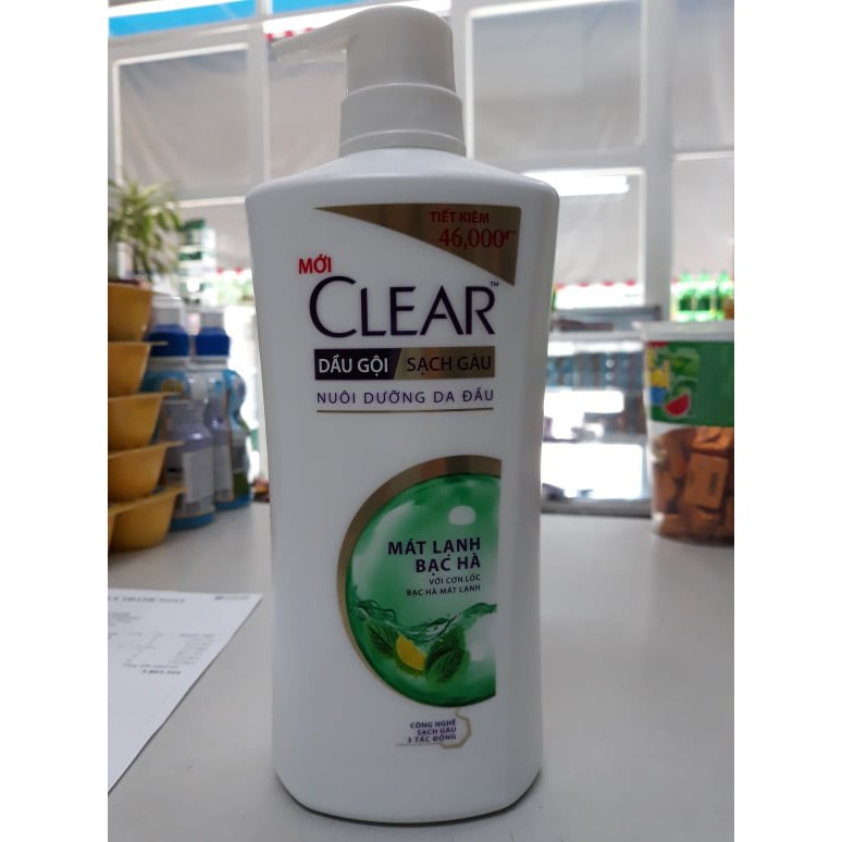 Dầu gội CLEAR Mát Lạnh Bạc Hà 650g