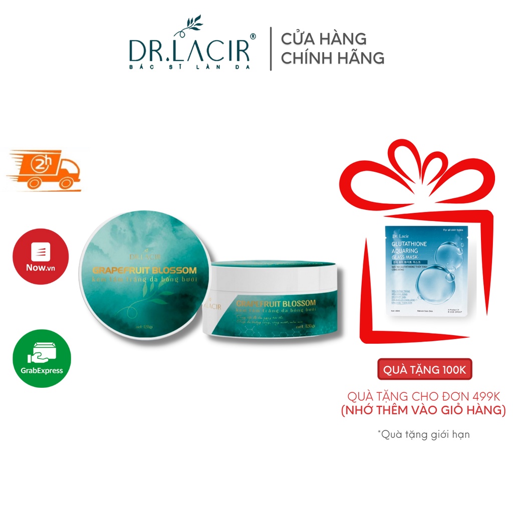 Kem dưỡng da ban đêm Dr. Lacir V7 Body Night Cream tinh chất bông bưởi cấp ẩm dưỡng trắng 120gr LM18