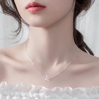 Ahellogirl Vòng cổ Mạ Bạc Mặt Chim Thời Trang