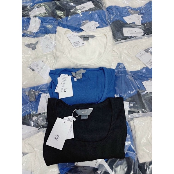 Áo len tăm dài tay vạt bầu basic | BigBuy360 - bigbuy360.vn