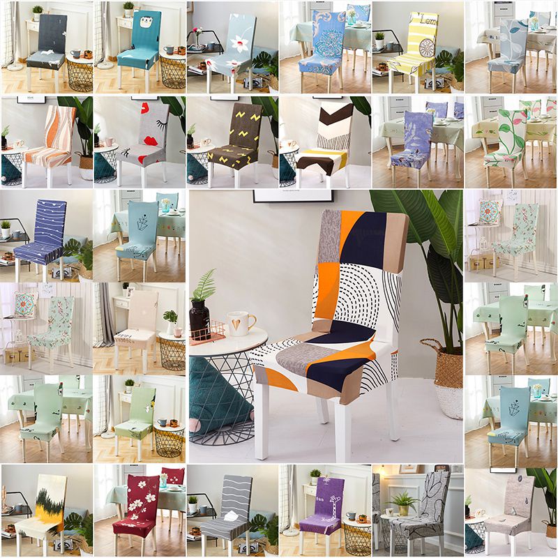 Vỏ Bọc Ghế Ngồi Bàn Ăn Họa Tiết Hoa Chống Bụi Bẩn Tiện Dụng